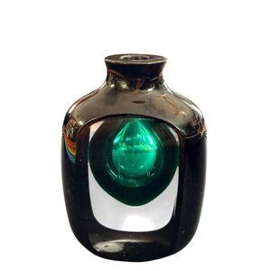 Beautiful Art Glass Perfume Bottle Without Stopper